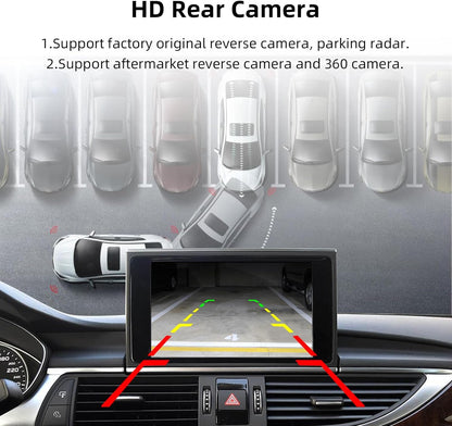 EZoneTronics Draadloze CarPlay & Android Auto Retrofit Kit Decoder voor Audi A4/A5/A6/A7/Q2L/Q5L/Q7 2014-2022 met MIB/MMI 3G Plus Systeem Draadloze Adapter Plug & Play Upgrade Box met SWC Mirrorlink