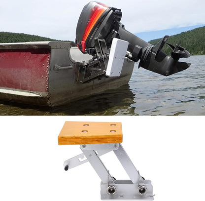 Outboard motorbeugel, verstelbare aluminium marine beugel voor 2-takt motoren zwaar uitgevoerd tot 13 4 inch geschikt voor powerboats en jachten