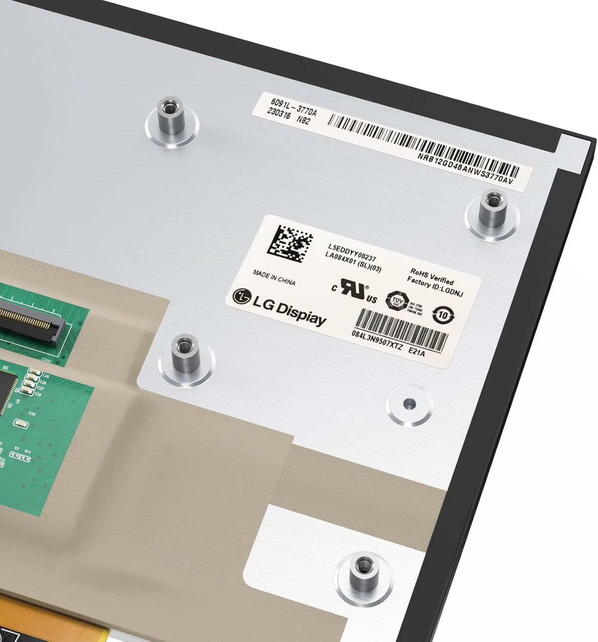 Opgewaardeerd Uconnect 8.4 ''Screen Vervanging, 8.4 "Uconnect 4C UAQ/UAS Gel Gratis Lcd scherm Touchscreen Digitizer Vervanging voor 17-22 RAM 1500 2500 3500/Dodge/Jeep/Chrysler, OEM Onderdeelnummer