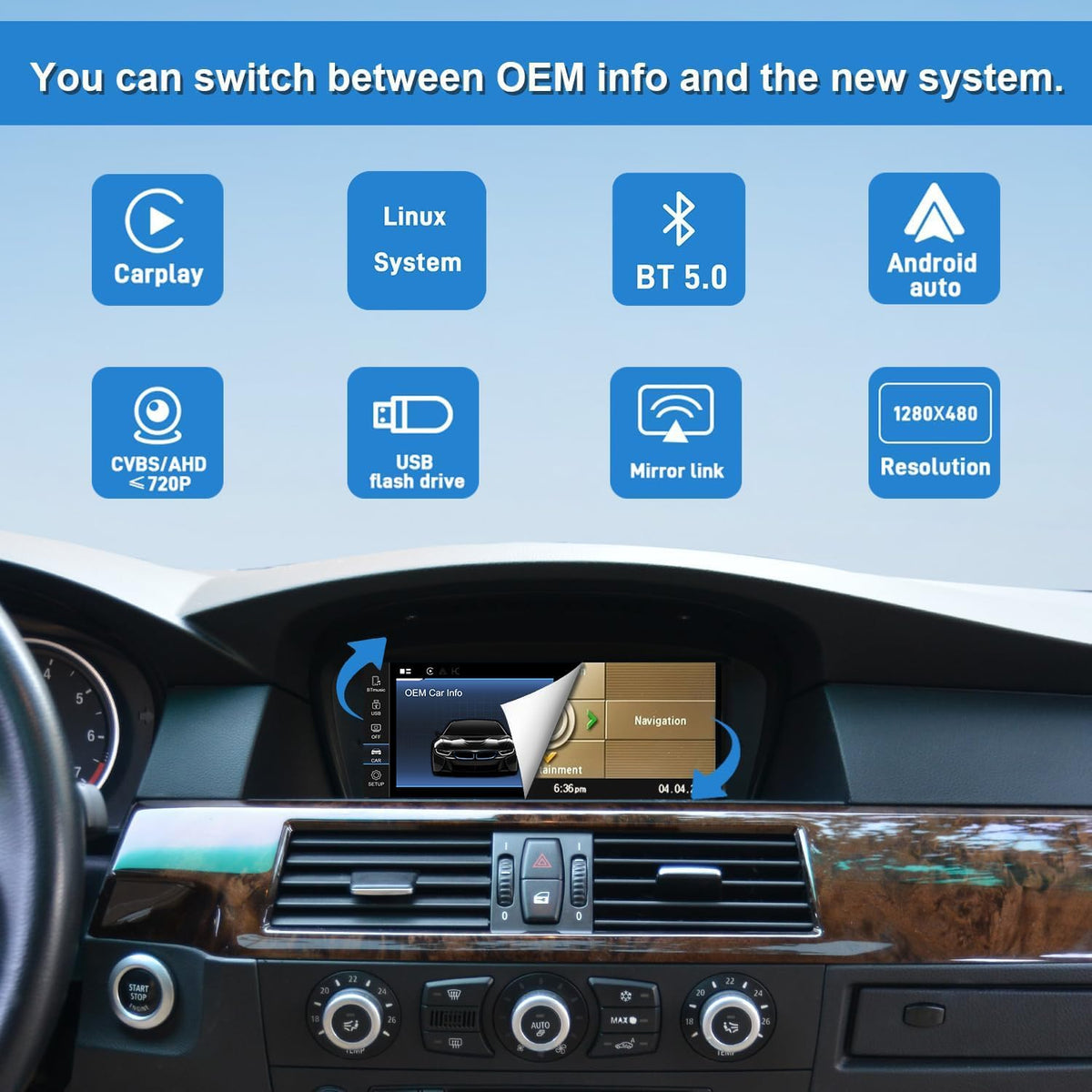 PEMP E60 CCC 8,8" Linux Screen