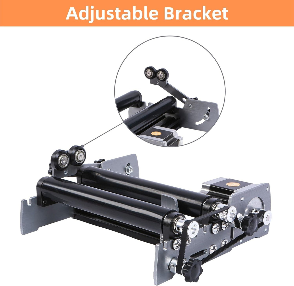 R57 Y-as roterende roller graveermodule voor cilindrische objecten gebogen oppervlak voor FoxAlien 4040-XE CNC-router graveermachine