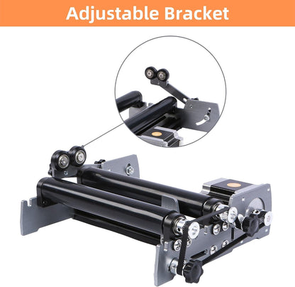 R57 Y-as roterende roller graveermodule voor cilindrische objecten gebogen oppervlak voor FoxAlien 4040-XE CNC-router graveermachine