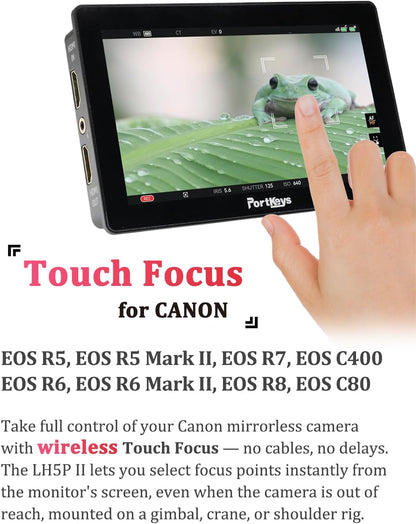 Cameramonitor – Veldmonitor – Videomonitor – Scherm Voor Camera – 5,5 Inch Touchscreen – 2000 Nit Helderheid