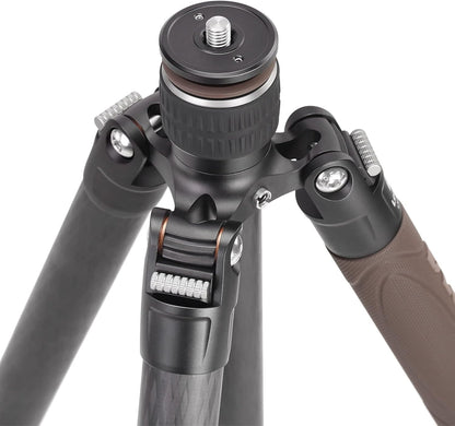 Carbon statief met kogelkop – Fotostatief – Camera statief – Driepoot – Reisstatief – Max. hoogte 161 cm – 10 laags carbon, draagvermogen 8 kg