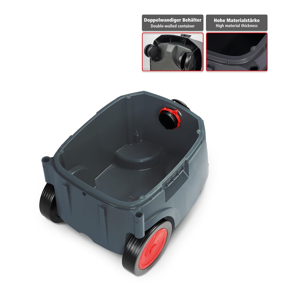 Starmix Nat- en droogzuiger iPulse M-1635 Safe, hoogwaardige veiligheidszuiger voor bouwplaats en werkplaats (1600 Watt, 35 L)