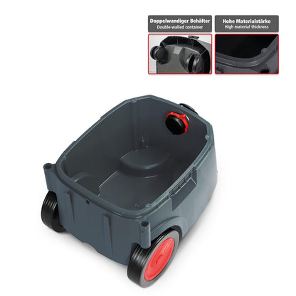 Starmix Nat- en droogzuiger iPulse M-1635 Safe, hoogwaardige veiligheidszuiger voor bouwplaats en werkplaats (1600 Watt, 35 L)