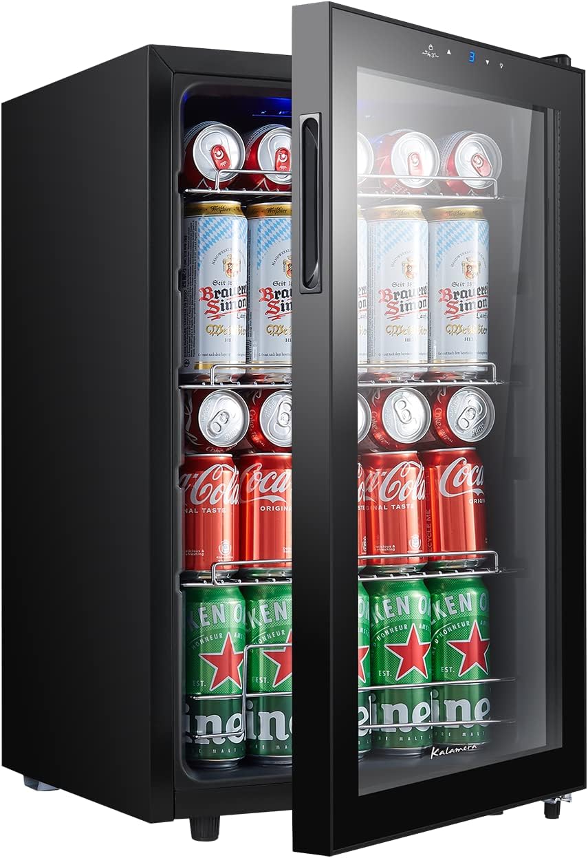 Drankkoelkast – Mini-koelkast – Flessenkoelkast – Bierkoelkast – Wijnkoelkast – 68 Liter Inhoud – Precieze Temperatuurinstelling van 3-18 °C