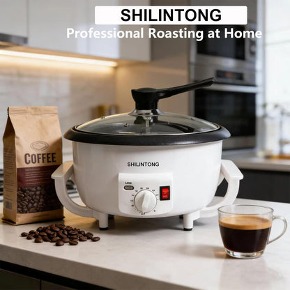 Elektrisch koffierooster, koffiebonen-noten-pinda-cashew-astania-roostermachine voor het huishouden, instelbare temperatuur, capaciteit 750 g (zonder timerfunctie)
