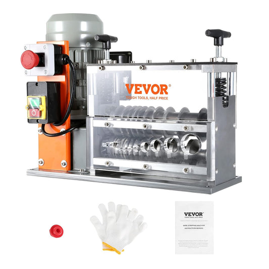 VEVOR Cable Stripper Machine, Electric, 1.5-32 mm, Cable Peeling Machine, 750 W, 30 m Per Minute, Speed, Stripping Plier, 65 m Spring Steel, Blade Ideal for Stripping Copper Wire