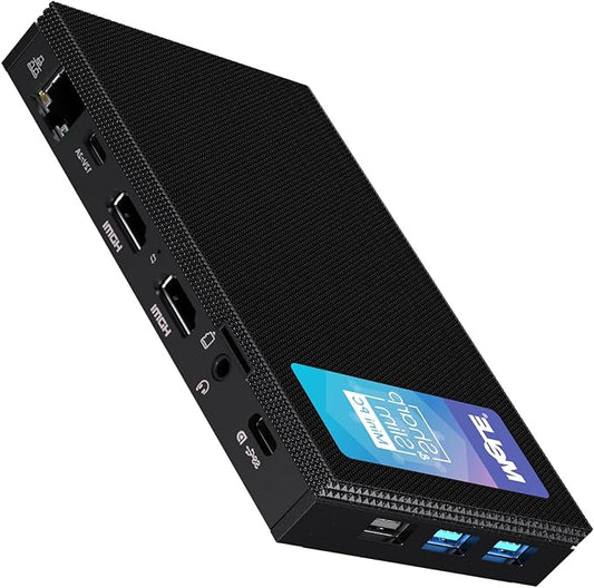 Mini PC – Fanless PC – Microcomputer – Kleine Desktop – Compacte Computer – Alder Lake N100 Quad-Core – Stil Ventilatorloos Design