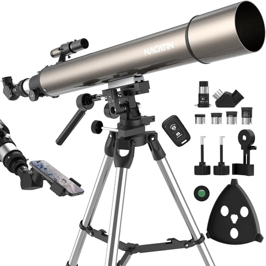 900-102 mm Astronomische refractor telescoop met altazimut montage en statief