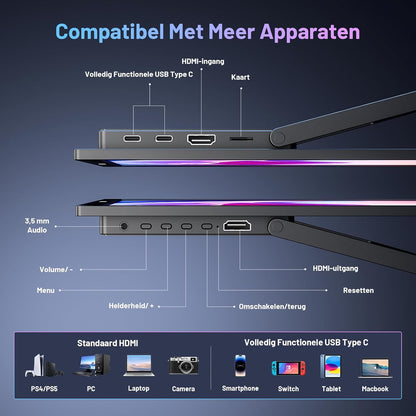 <font dir="auto" style="vertical-align: inherit;"><font dir="auto" style="vertical-align: inherit;">        Portable Monitor 4K 18.4 Inch Portable Monitor with Google TV OS, UHD 3840 * 2160, HDR, 85% NTFC, IPS Portable Screen for Mac Laptop PC Xbo PS5 Pho