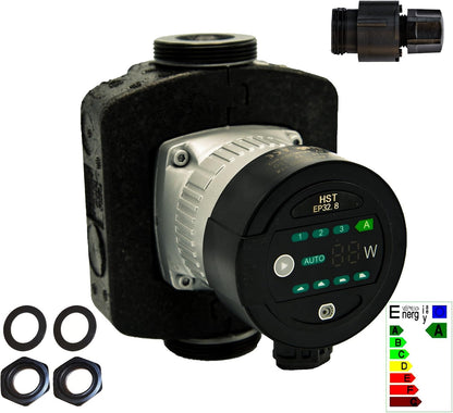 HST | Zeer efficiënte verwarmingspomp | Circulatiepomp | HST EP 32-80/180 mm | 8 meter opvoerhoogte u