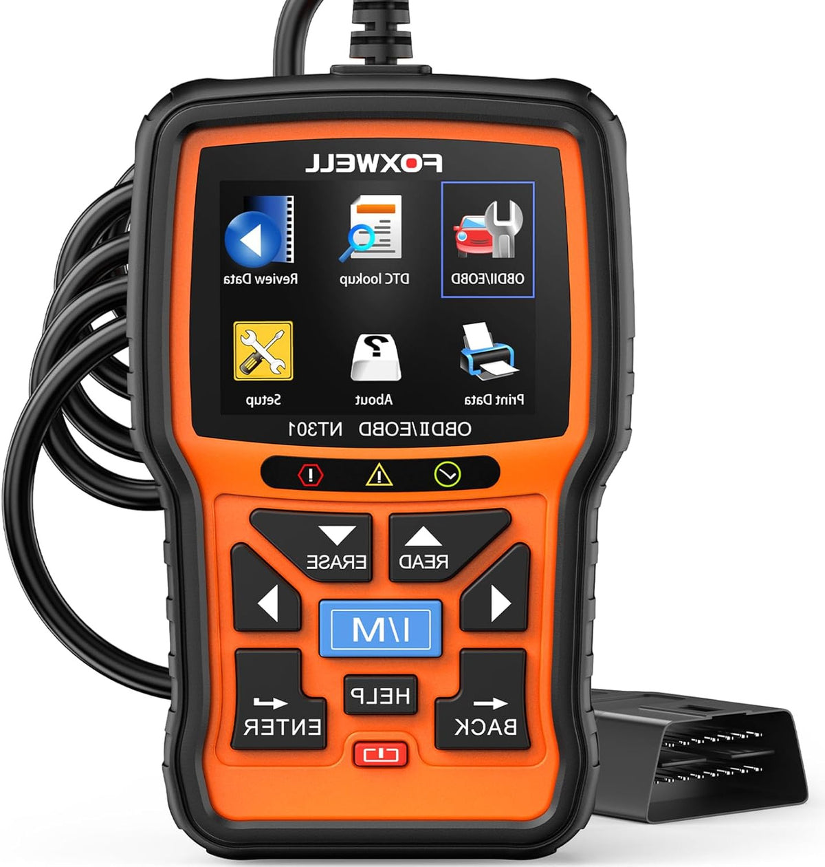 OBD2 Autodiagnose – Foutcode Scanner – Motor Diagnose Tool – Check Engine Reset – 2,8 Inch Kleurenscherm – Ondersteunt O2 Sensor en EVAP Test