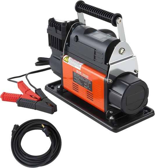 Draagbare Luchtcompressor – Bandenpomp – Banden Inflator – Luchtpomp – Compressor – Automatische Uitschakeling – Digitaal LCD-Display – 202 L/Min – 10,3 Bar