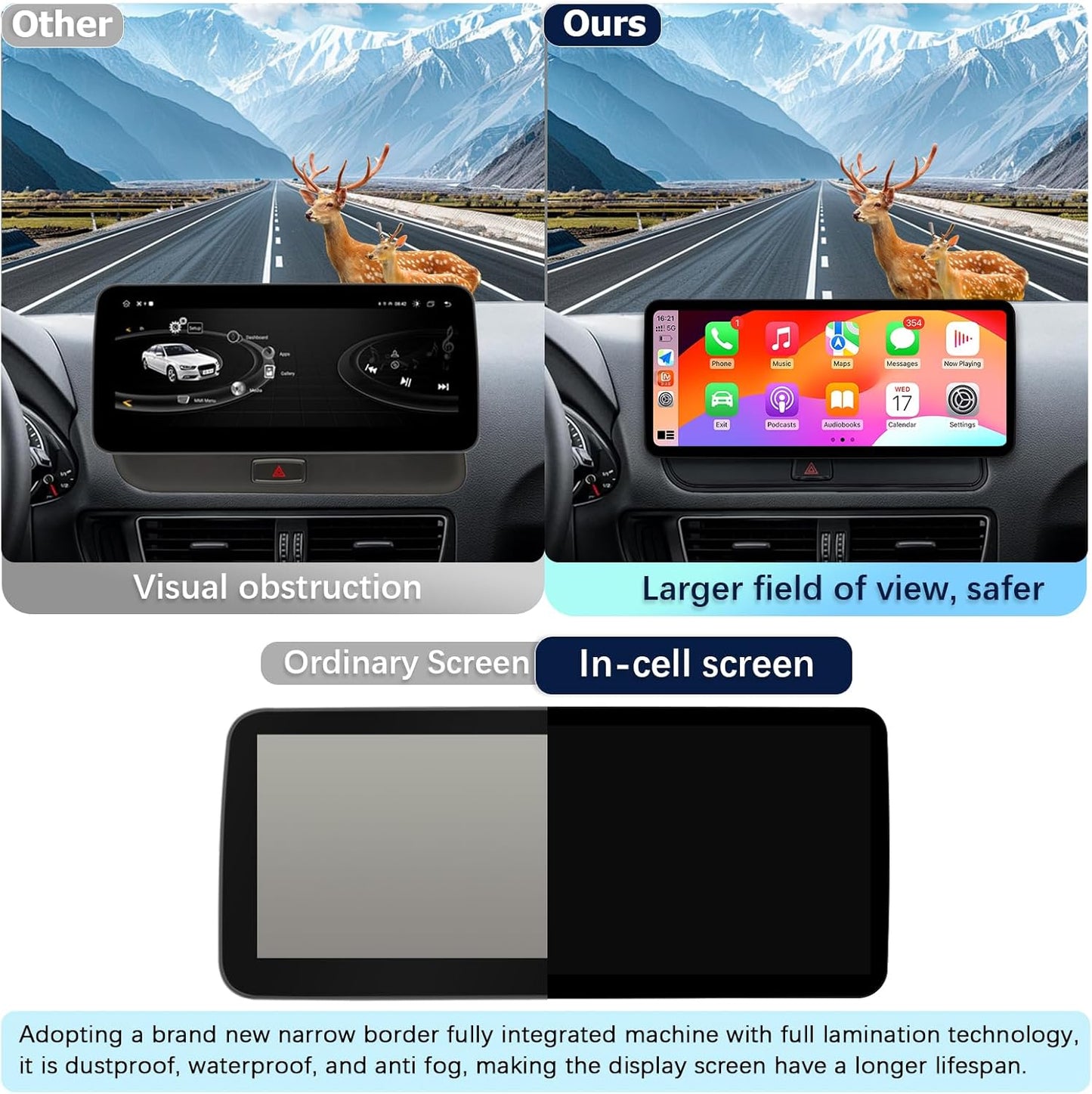 Autostereo – Autoradio – Multimedia Speler – Car Radio – Navigatiesysteem – 12,3 Inch Touchscreen – CarPlay & Android Auto – Bluetooth – Linux Systeem