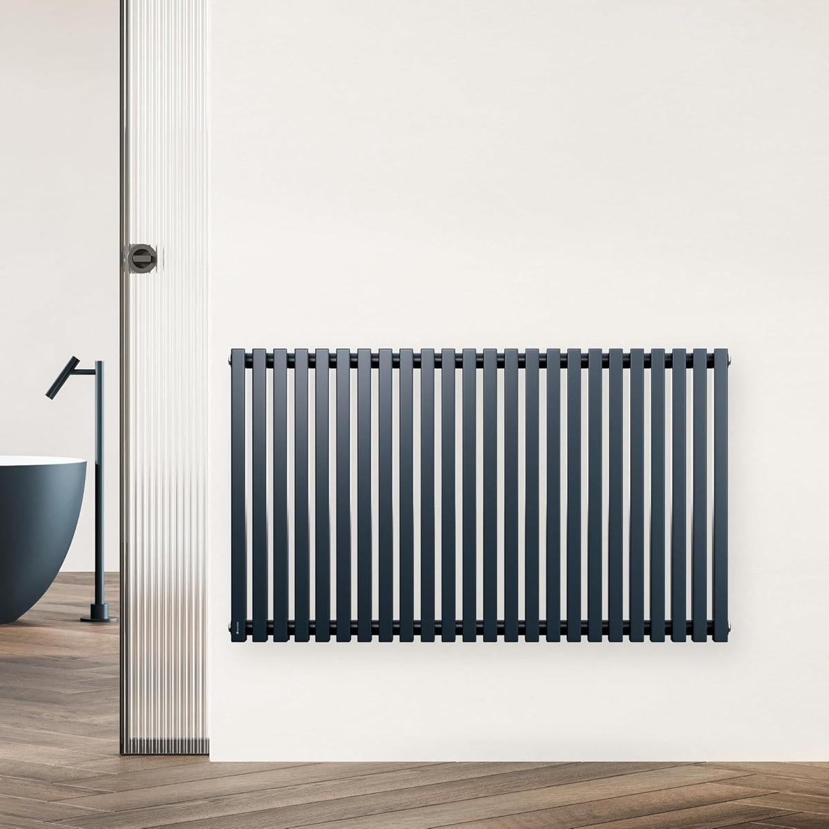 Wandradiator Antraciet – Designradiator – Verticale Radiator – Paneelradiator – Cv-Radiator – 891 W – 100 x 63 cm