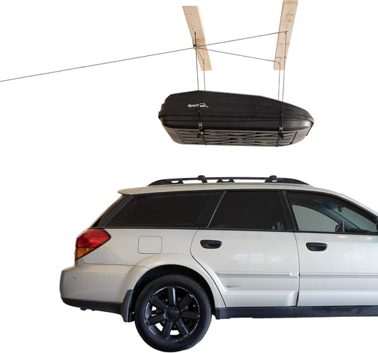 HARKEN 7803 Hoister Heavy Cargo Carrier – 4-punts takelsysteem voor overhead garage-opslag, voor dragers, dozen, kajaks, kano’s (max. 66 kg, plafondhoogte 3 m)