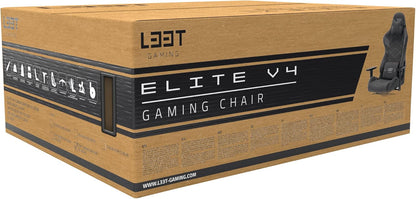 L33T Gaming Gamingstoel, kunstleer, donkergrijs, normaal