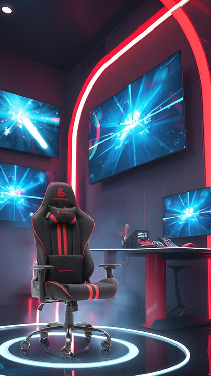 NEWSKILL Kitsune V2 Gamingstoel, rood, ademende stof