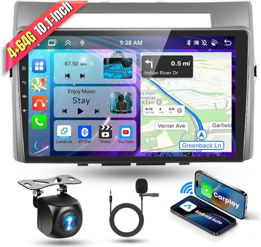 Autoradio Toyota Corolla Verso – 2DIN Autoradio – Android Autoradio – Auto Multimedia Systeem – Inbouwradio – 9 Inch HD Touchscreen – Draadloze CarPlay & Android Auto