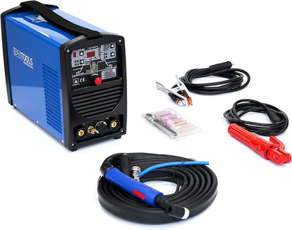 IPOTOOLS 160PD WIG lasapparaat, TIG WIG-lasapparaat, 160 amper, volledig digitale omvormer lasapparaat met HF-ontsteking, pulsfunctie, MMA, IGBT, 32-bits microprocessor, 7 jaar garantie