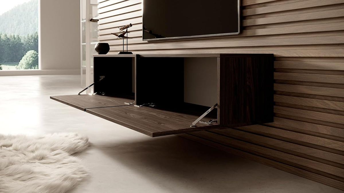 Selsey BISIRA Tv-kast hangend, TV-element, walnoot, 140 cm