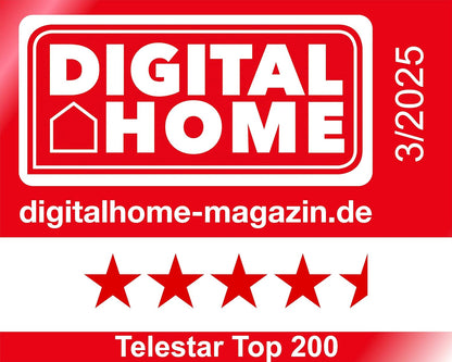 TELESTAR TOP 200 – DAB+/internetradio (mono, 10 watt, Bluetooth zender/ontvangstfunctie, USB-opname, noodwaarschuwingssysteem, app-bediening) – hout
