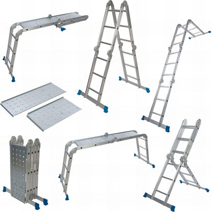 Silverline 953474 Multifunctionele Ladder met Platform 3,6m 12-Loopvlak