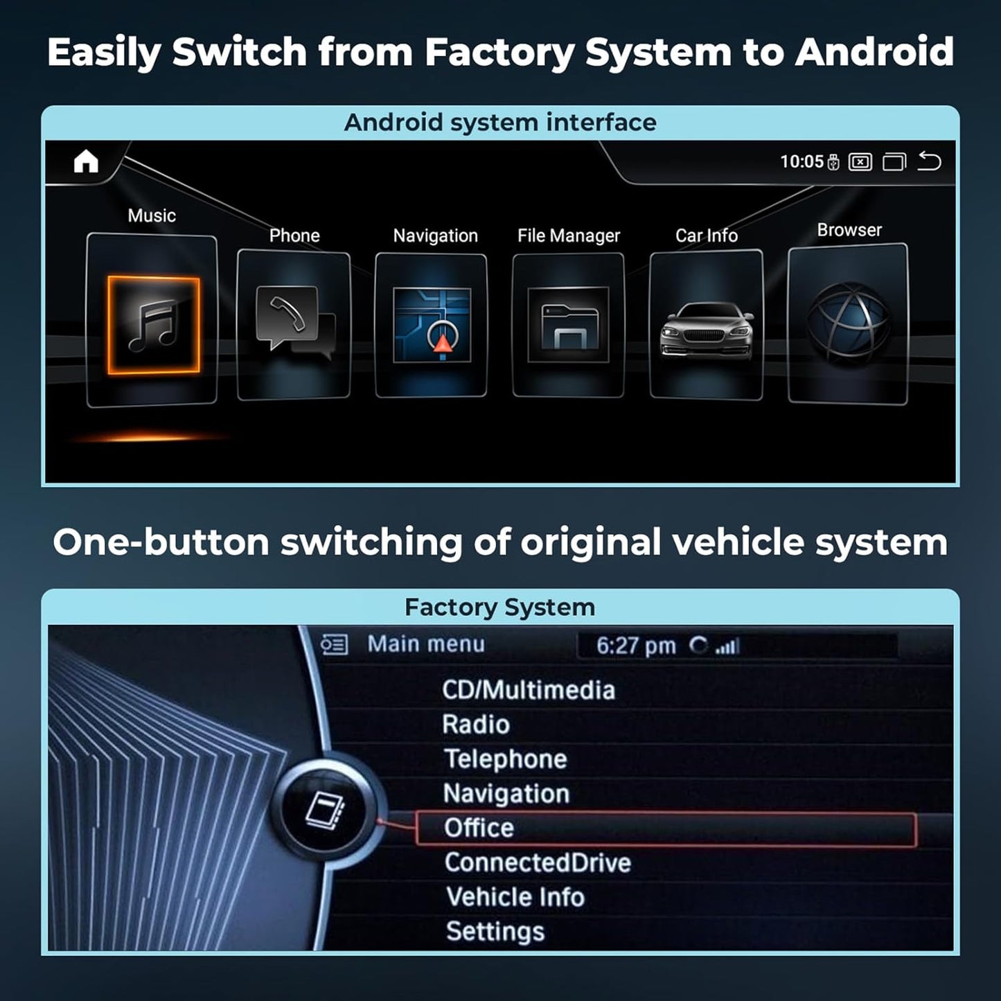 Android 14 Autoradio – Android Navigatiesysteem – Multimedia Speler – Auto Entertainment – Touchscreen Radio – 8,8 Inch IPS Display – Qualcomm Octa-Core Processor 4GB+64GB