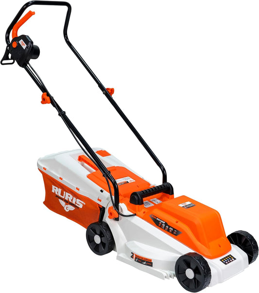 RURIS Elektrische grasmaaier RXE1200, 1200 W, maaibreedte 320 mm, in hoogte verstelbaar 25/45/60 mm, opvangbak 30 l, 3100 omw/min