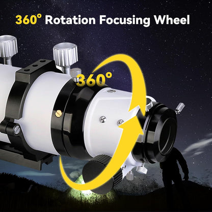 Svbony SV503 Telescope Refractor OTA, 80F7 Double ED Optical Tube Constructions Ultra Low Spread, with Dual Speed Focuser for Deep Sky Astrophotography Visual Astronomy - QUORE