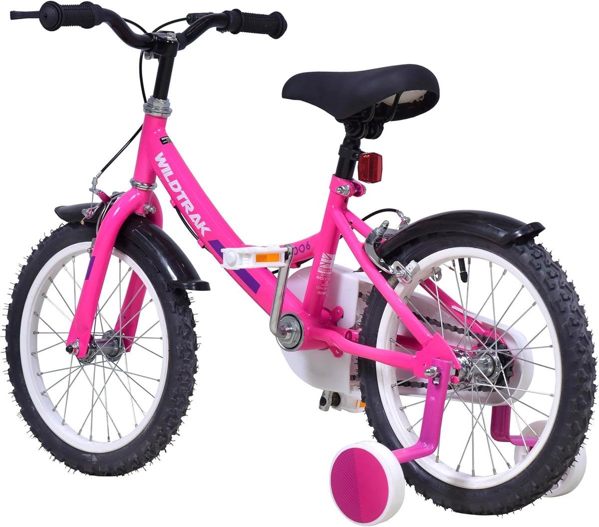 WildTrak Meisjes WT006 10.5X16 SGL roze fiets, 16" wiel