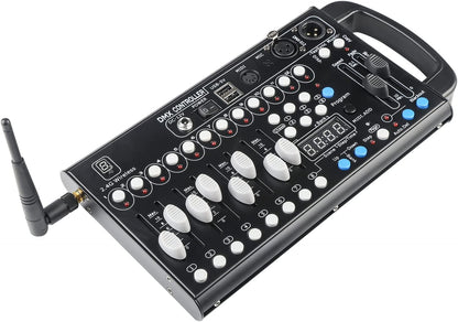 DMX512-console, 2.4 G, 192 kanalen, DMX-controller, programmeerbare podiumverlichting, bedieningspaneel voor podiumverlichting, dj's, bands, bars, clubs, bruiloften enz