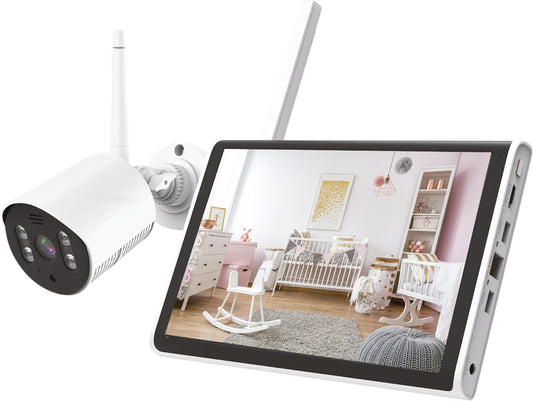 Megasat Bewakingssysteem HS 260 – bewakingscamera & -monitor (opname op SD-kaart of harde schijf, draadloos bereik tot 300 m, monitor van 10,1 inch)