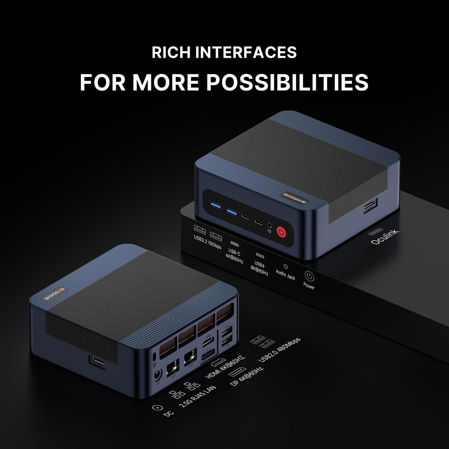 Mini PC – Mini Computer – Mini Desktop – Compact PC – Kleine PC – AMD Ryzen 9 7940HS 5,2 GHz – 32 GB DDR5 RAM & 1 TB PCIe 4.0 SSD