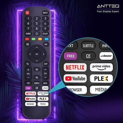 AntteQ AV24H3 Smart TV 24 Inch (60 cm) Televisie met Netflix, Prime Video, Rakuten TV, Disney+, Youtube, UVM, Wifi, Triple Tuner DVB-T2 / S2 / C