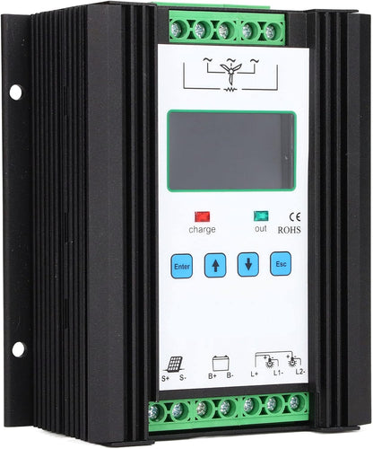 Akozon Wind Solar Controller Digitale Intelligente Controle Wind Solar Regulator 12V 24V 600W Professionele Accessoires