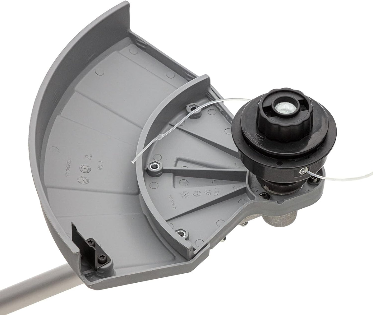 IKRA Benzine Bosmaaier trimmer IBF 25-1, incl. draadspoel, 4-tands mes & schouderriem, grijs/rood/zwart
