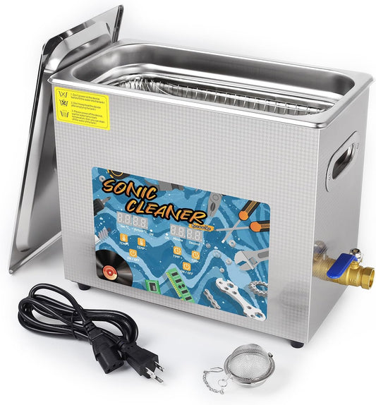 KECOOLKE Ultrasone reiniger voor sieraden, 600 ml, ultrasone reiniger met digitale timer voor brillen, ringen, munten, ring, zilver, kunstgebit