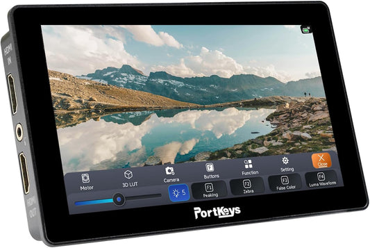 Portkeys LH5P II 5,5 inch Camera Monitor 2000nit 4K HDMI In/Out, Touch-to-Focus Camera Control voor FX3 A7S III, R5 Mark II R6 Mark II, GH6 S5 II, Z8 Z9, DSLR Field Monitor