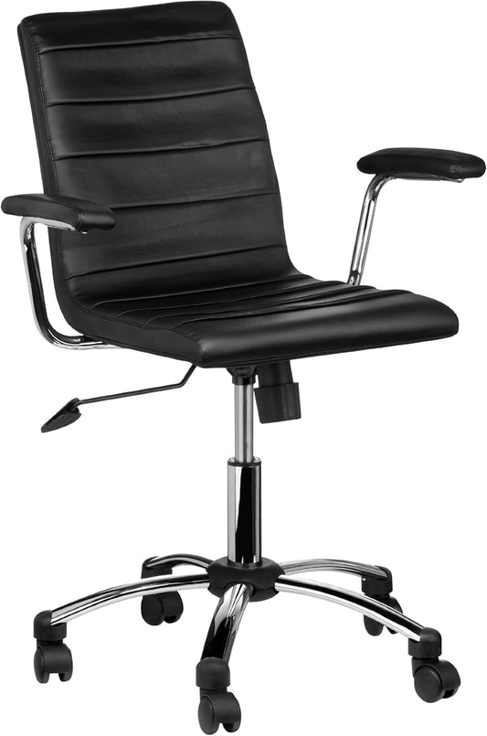 Premier Housewares bureaustoel met armleuningen, 91- x 61 x 57 cm, zwart