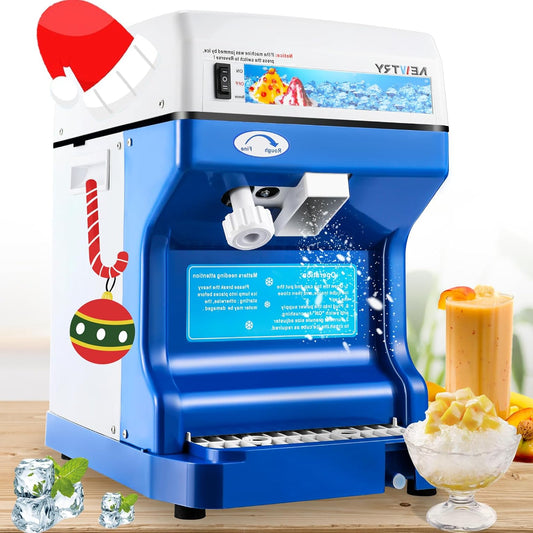 Elektrische IJsmolen – IJscrusher – Ijsmachine – IJsblokjesmolen – Ijsschaver – 250W Motor – Instelbare Dikte