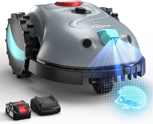 Robotmaaier – Grasmaaier – Automatische Maaier – Tuinmaaier – Robot Grasmaaier – Zonder Begrenzingsdraad – Vision Navigatie Met Camera – Obstakeldetectie Tot 150 m² – 4Ah Accu
