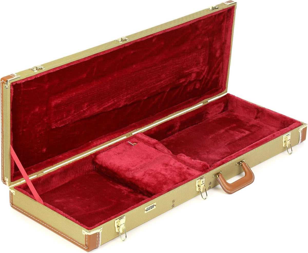 Gator Luxe Houten Koffer voor Elektrische Gitaren - Tweed