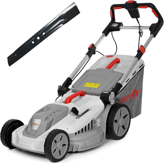 IKRA Elektrische Grasmaaier IERM 2043 T, 2000W, maaihoogte 30-75mm, maaibreedte 43cm, incl. reservemes & mulchkit