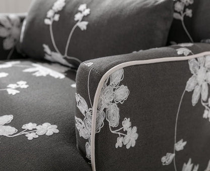 Modern Accent Chair Lounge Tub Armchair in Bed Linen, Upholstered Single Sofa Occasional Leisure Chair for Bedroom/Living Room/Reading, Grey