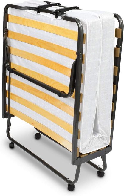 Beautissu vouwbed 80 x 200cm - opvouwbaar logeerbed Venetia incl. stabiele stalen frame, dik matras en beschermhoes