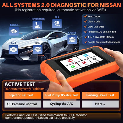 obd2 uitleesapparaat – diagnoseapparaat – codelezer – autobox – foutcode scanner – 50+ Resetfuncties – Bidirectionele Actieve Test