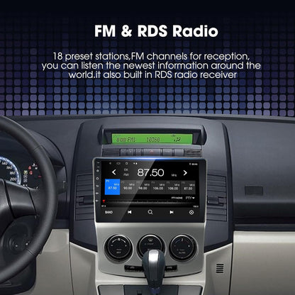 EZoneTronics Carplay Android Auto Radio Stereo voor Mazda 5 2005-2010 met 9 inch Touchscreen High Definition GPS Navigatie Bluetooth USB Wifi Spiegel Link SWC speler 32G ROM